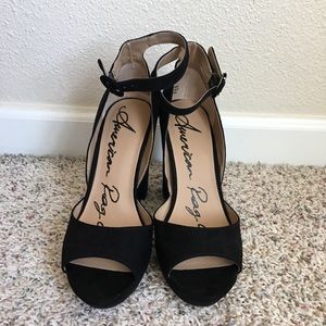 American rag black heels